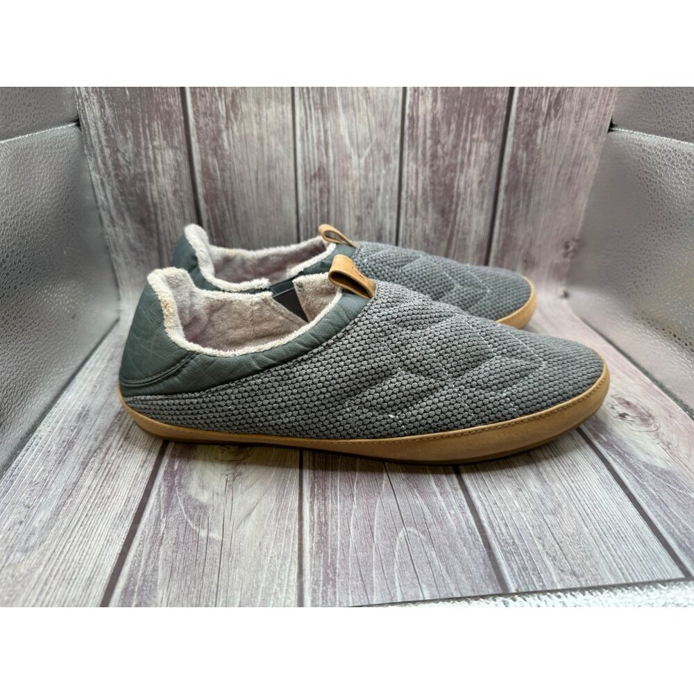 OluKai Lania Kilohana Slippers Womens 10 Gray Fabric Comfort Washable